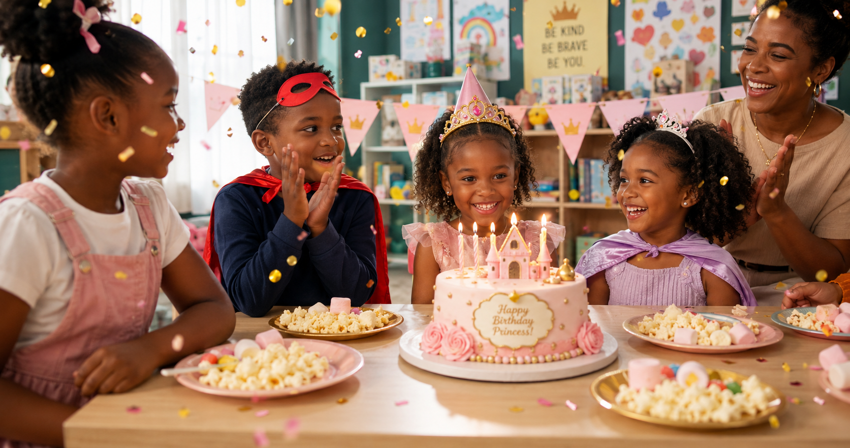 Princess birthday cake party